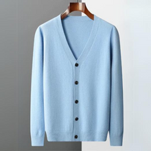 Strickjacke Herren | Leicht & Vielseitig in Hellblau