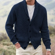 Strickjacke Herren | Schalkragen für den lässig-eleganten Auftritt in Blau