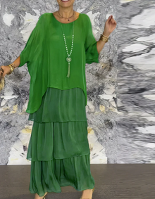 Elianna – Elegantes Maxikleid in Grün