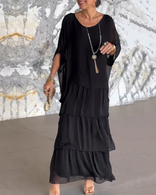 Elianna – Elegantes Maxikleid in Schwarz