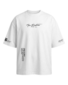 T Shirt Herren | Oversized Graphic Print mit Statement-Design in Weiß