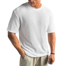 T-Shirt Herren | Struktur-Optik & Atmungsaktiver Komfort in Weiß