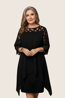 Madumali - Elegantes Und Bequemes Midikleid in Schwarz