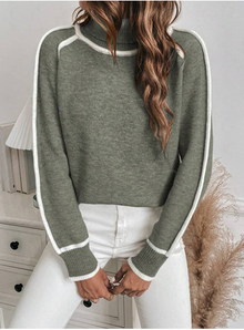 Turtleneck Pullover Damen | Kuschelig & Vielseitig in Grün