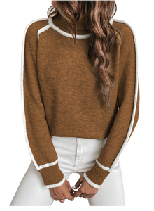 Turtleneck Pullover Damen | Kuschelig & Vielseitig in Braun