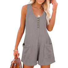 Madonna - Luftiger Sommer-Damenjumpsuit mit Stil in Grau