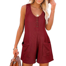 Madonna - Luftiger Sommer-Damenjumpsuit mit Stil in Rot