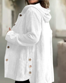 Kyla | Schlicht Stilvolle Lange Strickjacke in Weiß