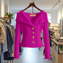 ELSE I LUXURIÖSE STRICKJACKE in Rosa