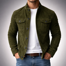 Sommerfeld | Elegante Wildlederjacke in Grün