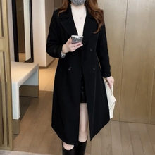 Emma | Eleganter Trenchmantel in Schwarz
