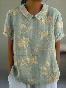 Inca | Kunstvolle Blumenbluse in Blumenmuster 12