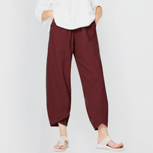 Netha | Die Mühelose Wide-Leg-Hose in Weinrot