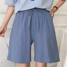 Linda - Weite Leinen Sommerhose in Grau