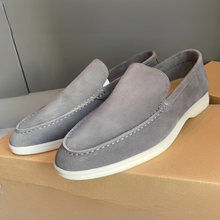 Lester - Moderne Mokassins für Herren, ideal für den Sommer in Grau