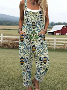 Marta | Künstlerischer Overall-Jumpsuit in Grün