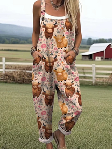 Marta | Künstlerischer Overall-Jumpsuit in Rosa