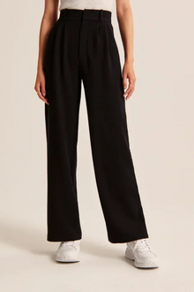 Aerelle | Wide-Leg Schneiderhose in Schwarz
