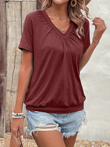 Donnia │ Gemütliches Casual-Top in Rot