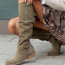 Stiefel Damen | Kniehoch & Wärmend in Dunkelgrün