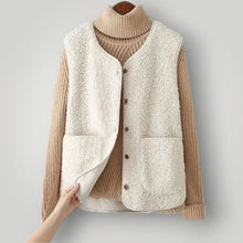Weste Damen | Kuschelig Warm & Vielseitig für den Übergang in Beige