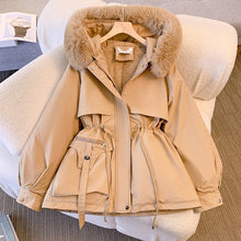 Bianca | Glam-Winterjacke in Khaki