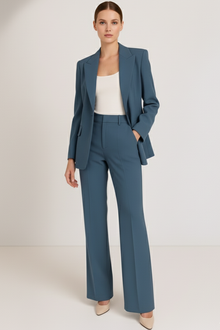 Melanie – Zweiteiliger Slim-Fit-Anzug für Damen in Blau