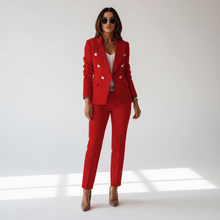 Laura – Zweiteiliges Jacken-Set für Damen, Blazer in Rot