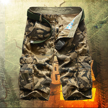 Sommerfeld | Lässige Baumwoll Camouflage Herren Shorts (1 kaufen, 1 GRATIS dazu) in Khaki Tarnung