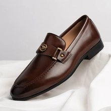 Adam | Herren Elegante Leder Loafer in Braun