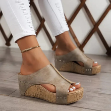 Alva | Damen Stilvolle Orthopädische Plateau Sandalen in Beige