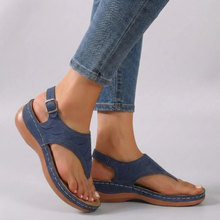 Amelia | Damen Elegant Sandalen Riemen Sommer Komfort in Blau