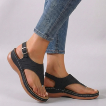 Amelia | Damen Elegant Sandalen Riemen Sommer Komfort in Schwarz