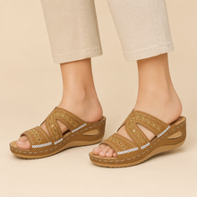 Ameliea | Damen Bequeme Sandalen Freizeit in Braun