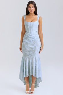 Amira | Maxikleid in Hellblau