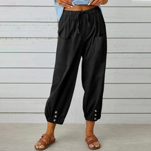 Anastasia | Damen Locker Hose Freizeit in Schwarz