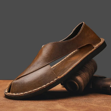 Andi | Herren Komfort Sandalen Leder in Braun