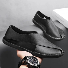 Andi | Herren Komfort Sandalen Leder in Schwarz