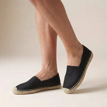 Andreas | Herren Elegante Espadrilles Slip-On Jute in Black