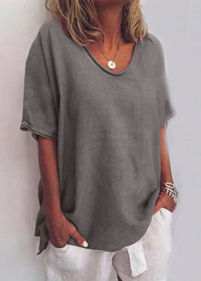 Anna™ - Bequeme, lockere Bluse in Dunkelgrau