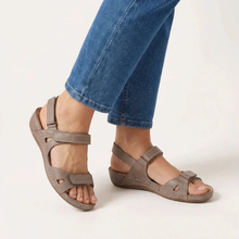 Annika | Damen Verstellbare Komfort Sandalen in Grau