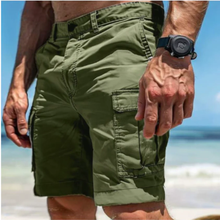 Arno | Herren Cargo Shorts Urlaub mit Taschen – Urlaubs Cargo Herren 2026 in Grün