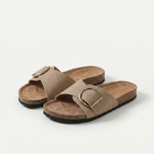 Aurora – Bequeme Sandalen mit weichem Gleit-Einstieg in Khaki