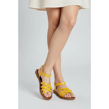 Zoe | Damen Sommer Sandalen Für Strand in Gelb