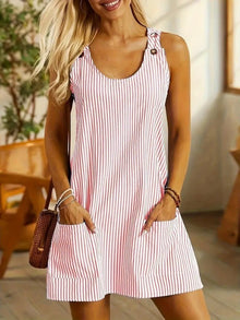 Avery™ - Gestreiftes Minikleid in Pink