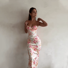 Beau | Sommerliches Maxikleid mit Blumenmuster in Rosa