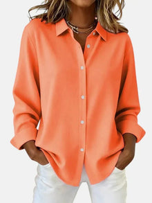 Bellara™ - Elegante Bluse für Frauen in Orange