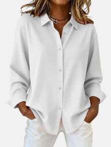 Bellara™ - Elegante Bluse für Frauen in Weiß