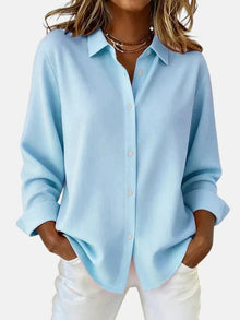 Bellara™ - Elegante Bluse für Frauen in Blau