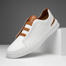 Benno | Herren Leichte Leder Sneaker in Weiß